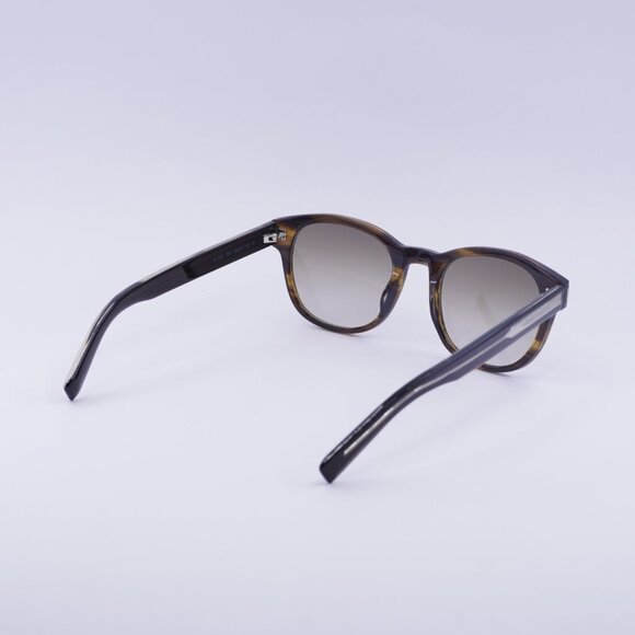 Saint Laurent SL620 005 Sunglasses Havana Round Frame, Brown Gradient Lenses - Picture 9 of 10